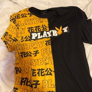 Playboy Medium Men’s shirt yellow and black